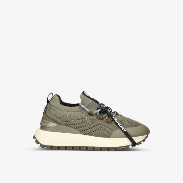 

Трикотажные низкие кеды Lux с логотипом Kg Kurt Geiger, хаки