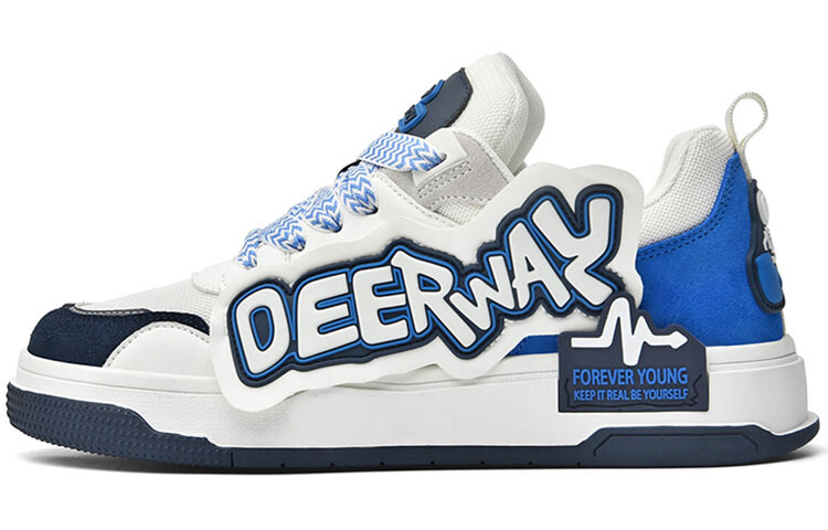 

Кеды мужские, обувь для скейтбординга низкая синий Deerway
