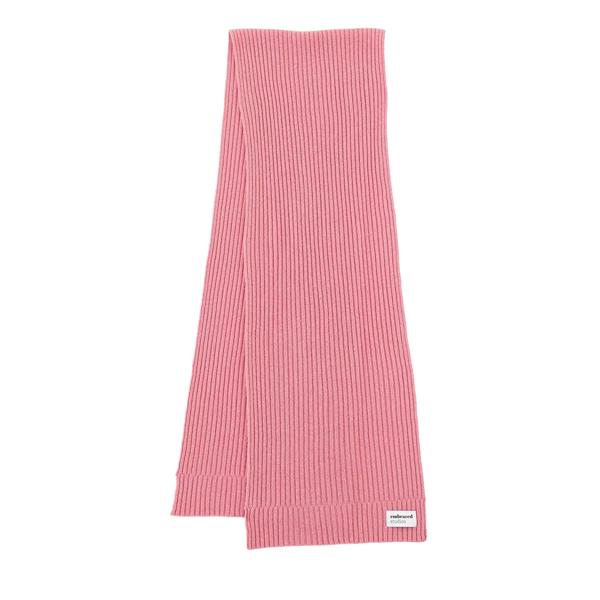 Шарф wool-cashmere ribbed scarf Embraced Studios, розовый цена и фото