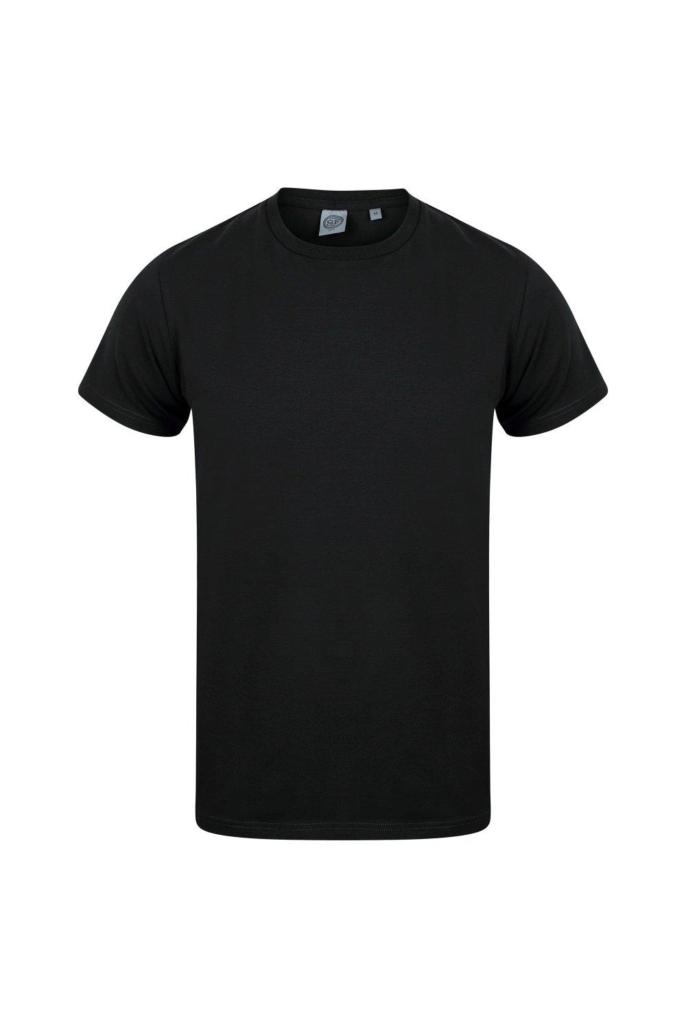 Эластичная футболка SF Minni Feel Good Skinni Fit, черный узкие спортивные брюки skinni minni с манжетами skinni fit черный