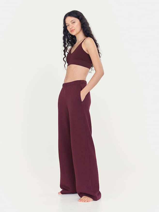 

Спортивные спортивные штаны из материала Drymove H&M, красный