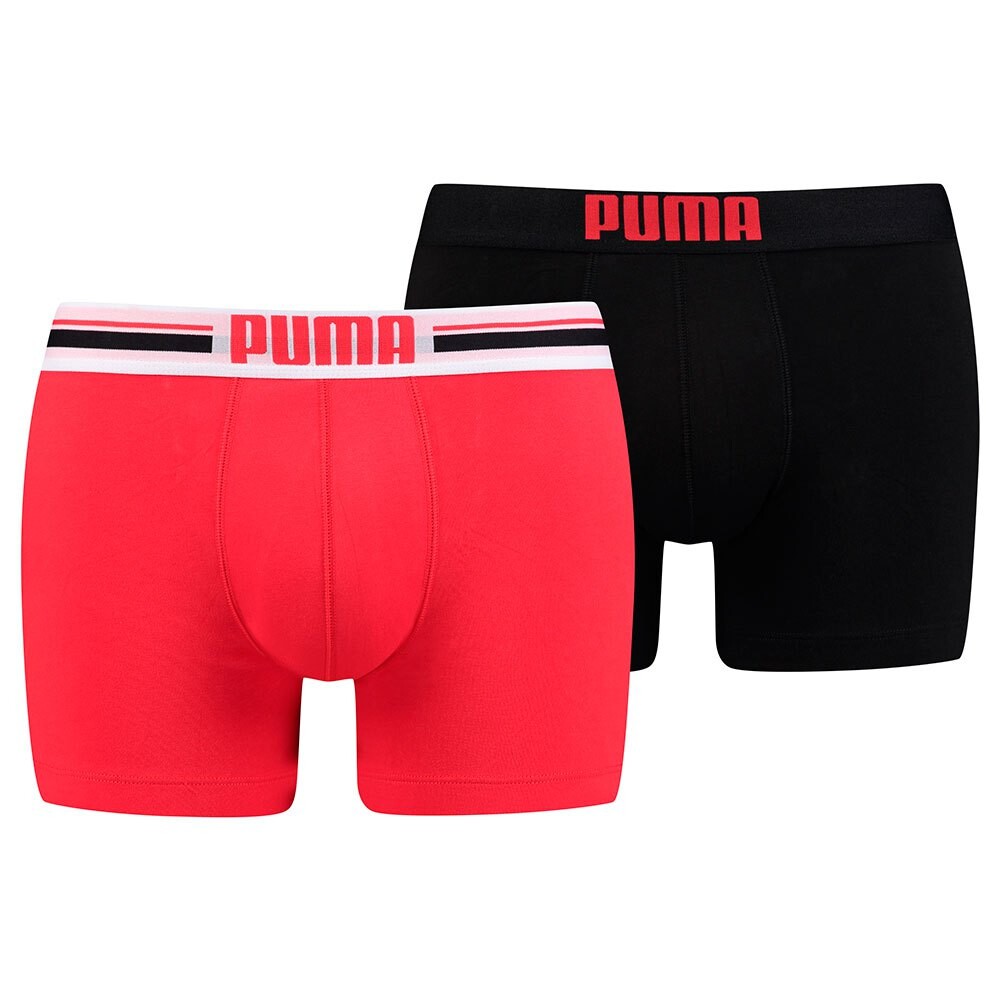 

Боксеры Puma Placed Logo 2 шт, красный