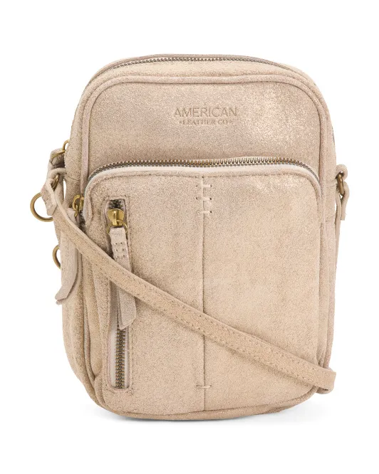 

Кожаная сумка через плечо Cleveland American Leather Co., цвет Stone