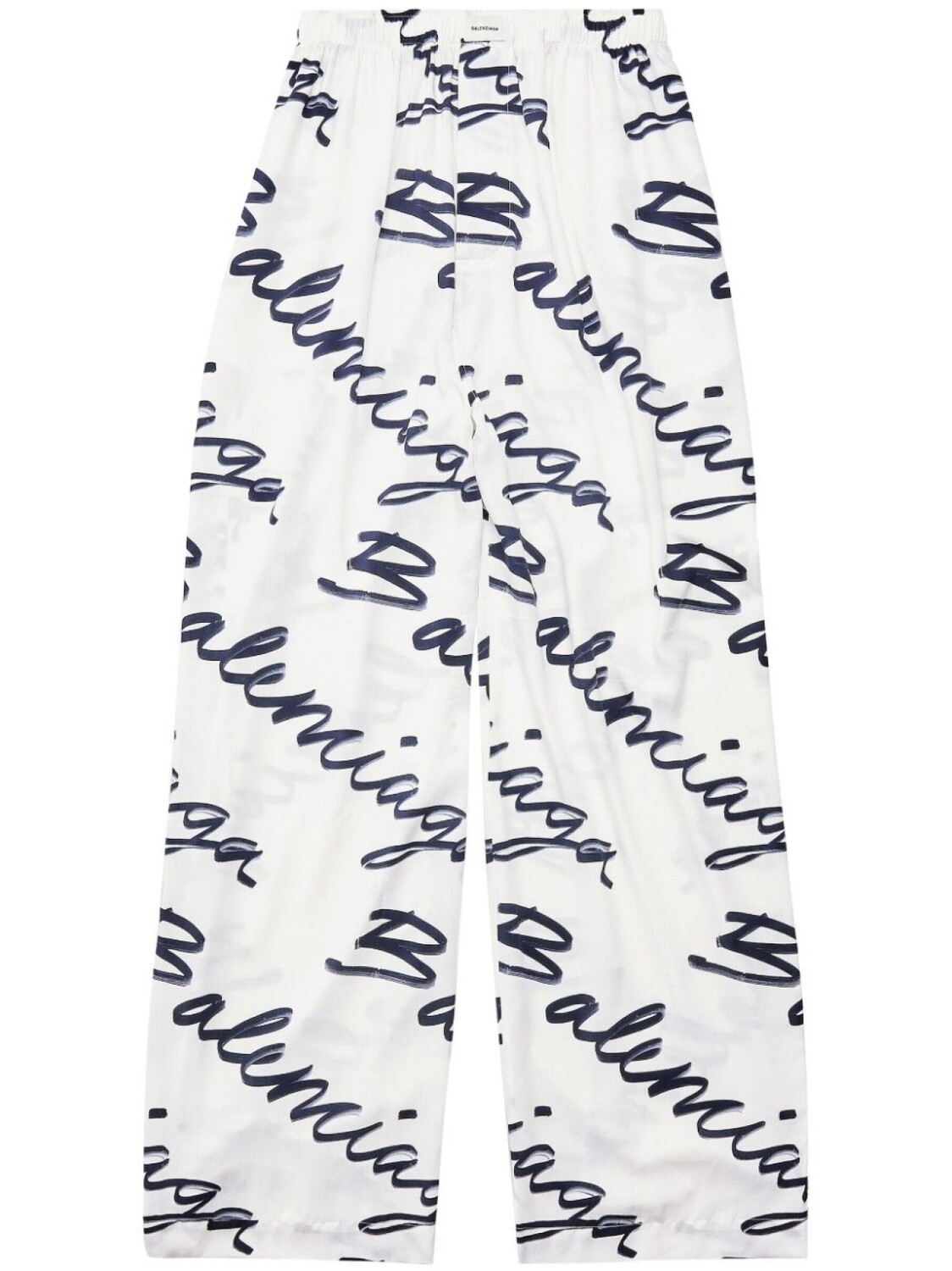 

Balenciaga пижамные брюки с логотипом, белый