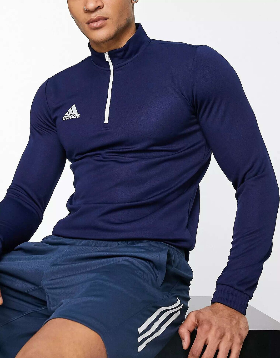 

Темно-синие кроссовки adidas Football Entrada 22 с половинной молнией adidas performance, Синий