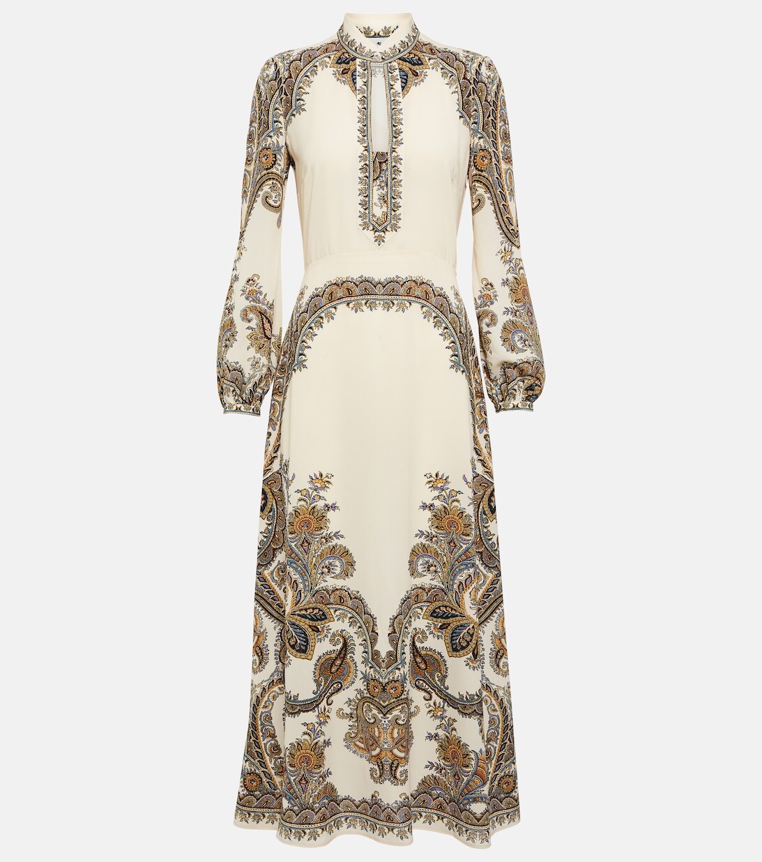 

Платье миди с узором пейсли ETRO, белый