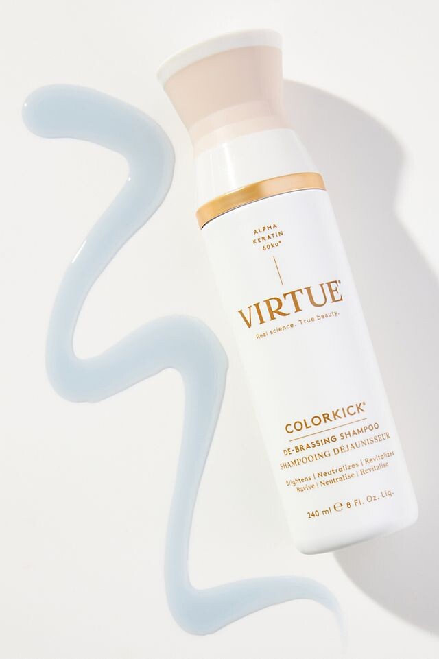 

Шампунь для волос Virtue Labs ColorKick для нейтрализации желтого пигмента, белый