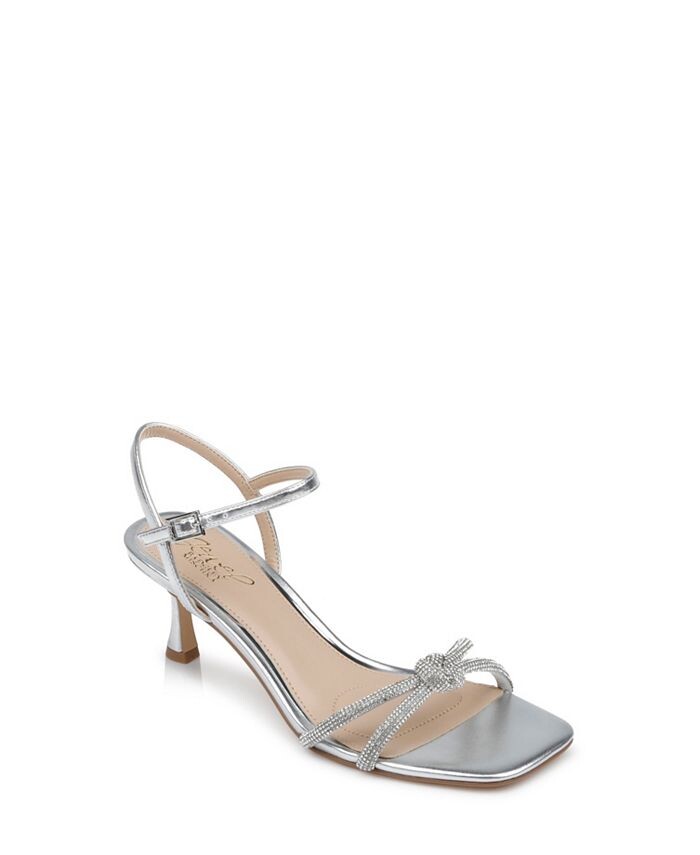 

Женские вечерние сандалии Maci Jewel Badgley Mischka, серебро