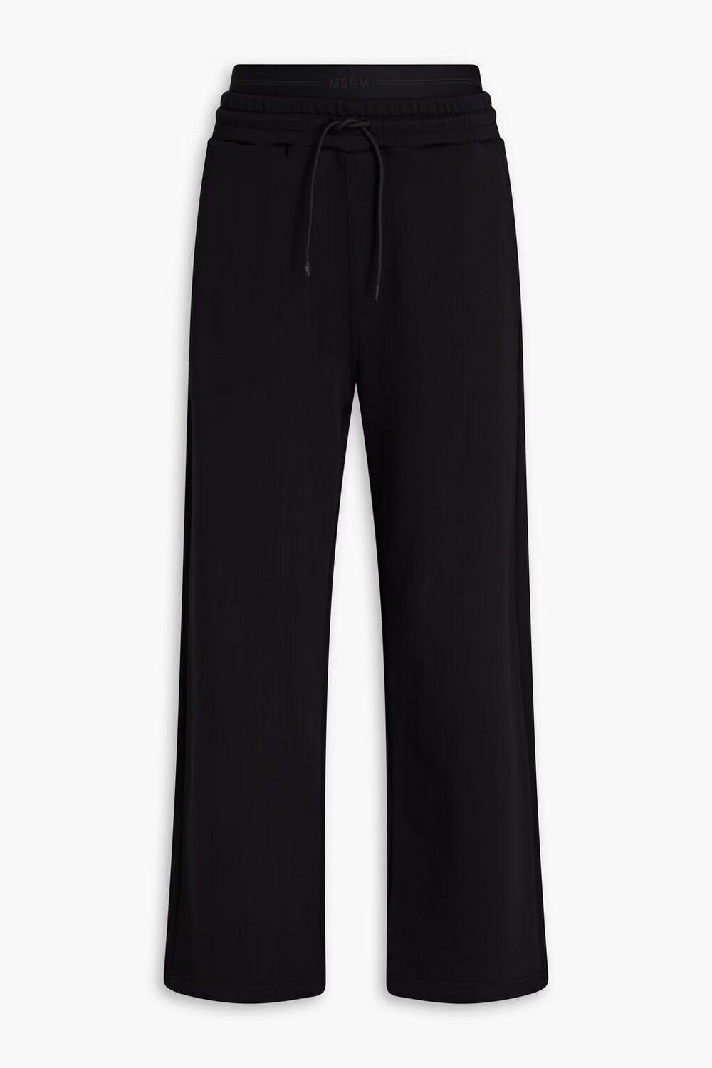 

Спортивные брюки из французской хлопковой махры Msgm, черный