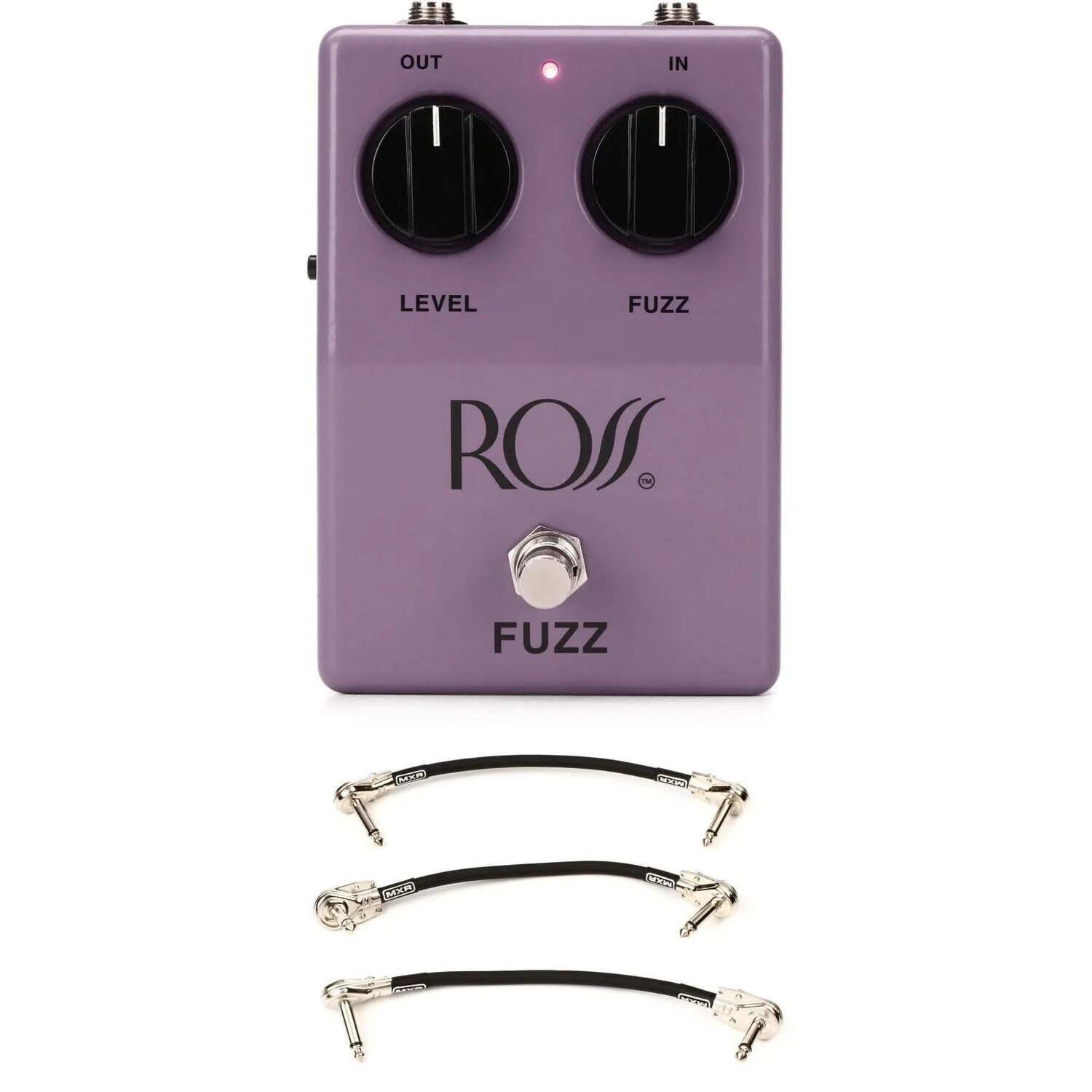 

Новая педаль эффектов для гитары Ross Fuzz и 3 соединительных кабеля