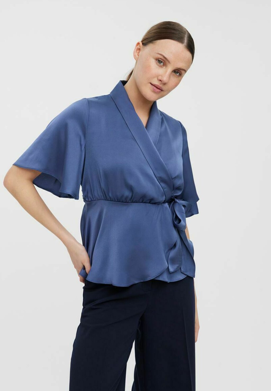 

Футболка с принтом Vero Moda, индиго, Синий