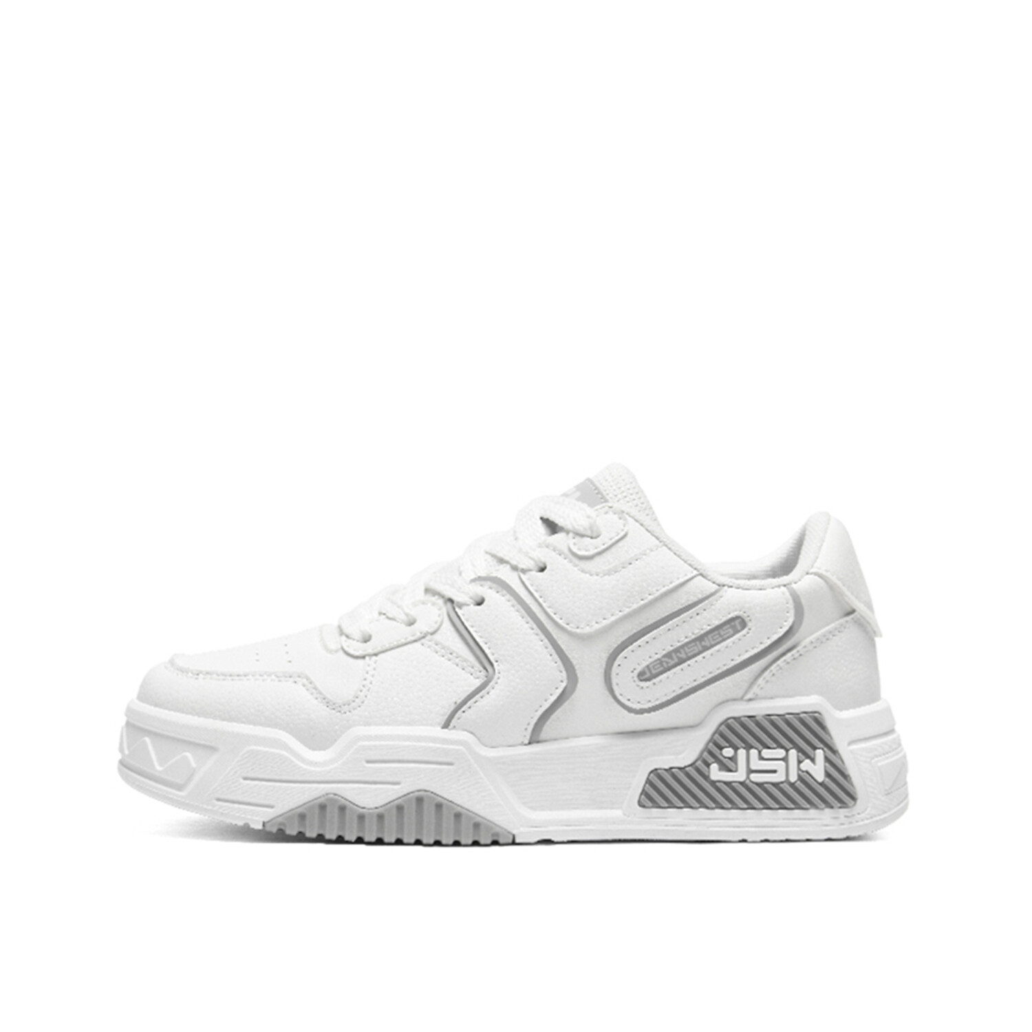 

Кроссовки JEANSWEST Skateboarding Shoes Men Low-top, белый/серый