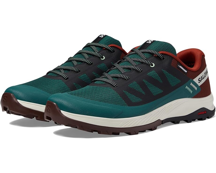 

Походные ботинки Salomon Outrise Climasalomon Waterproof, цвет Ponderosa Pine Bitter Chocolate Vanilla Ice