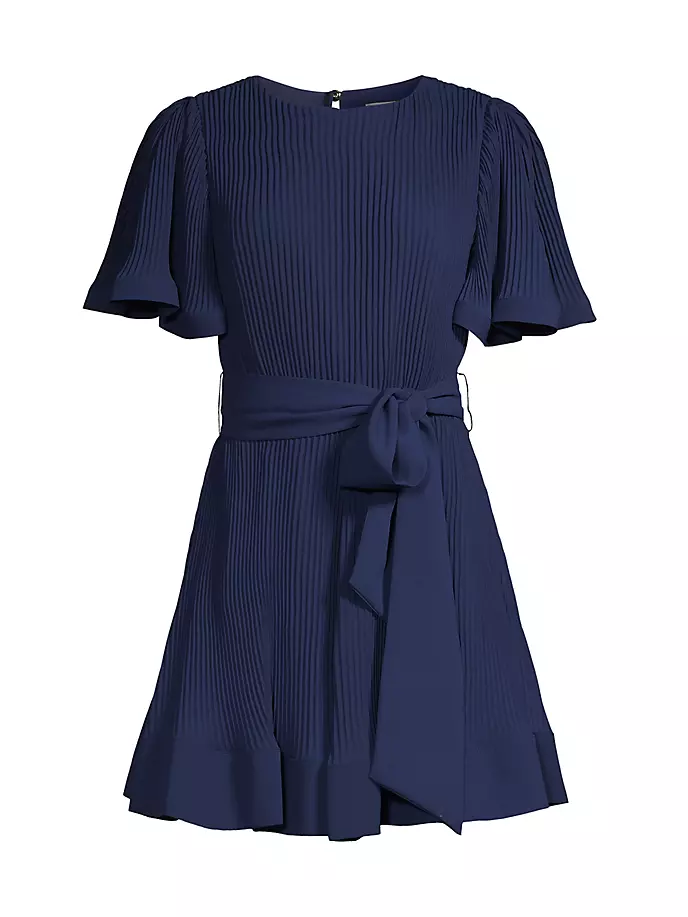 цена Плиссированное мини-платье Lumi Milly, темно-синий