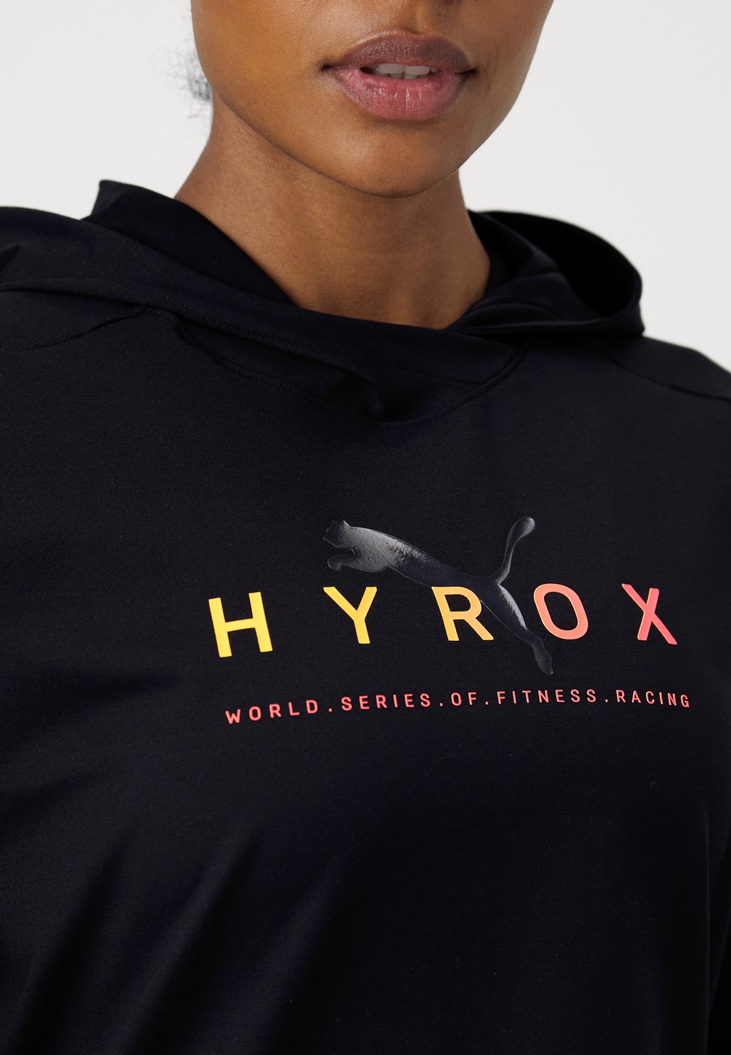 

Топ с длинными рукавами HYROX CLOUDSPUN HOODIE Puma, черный