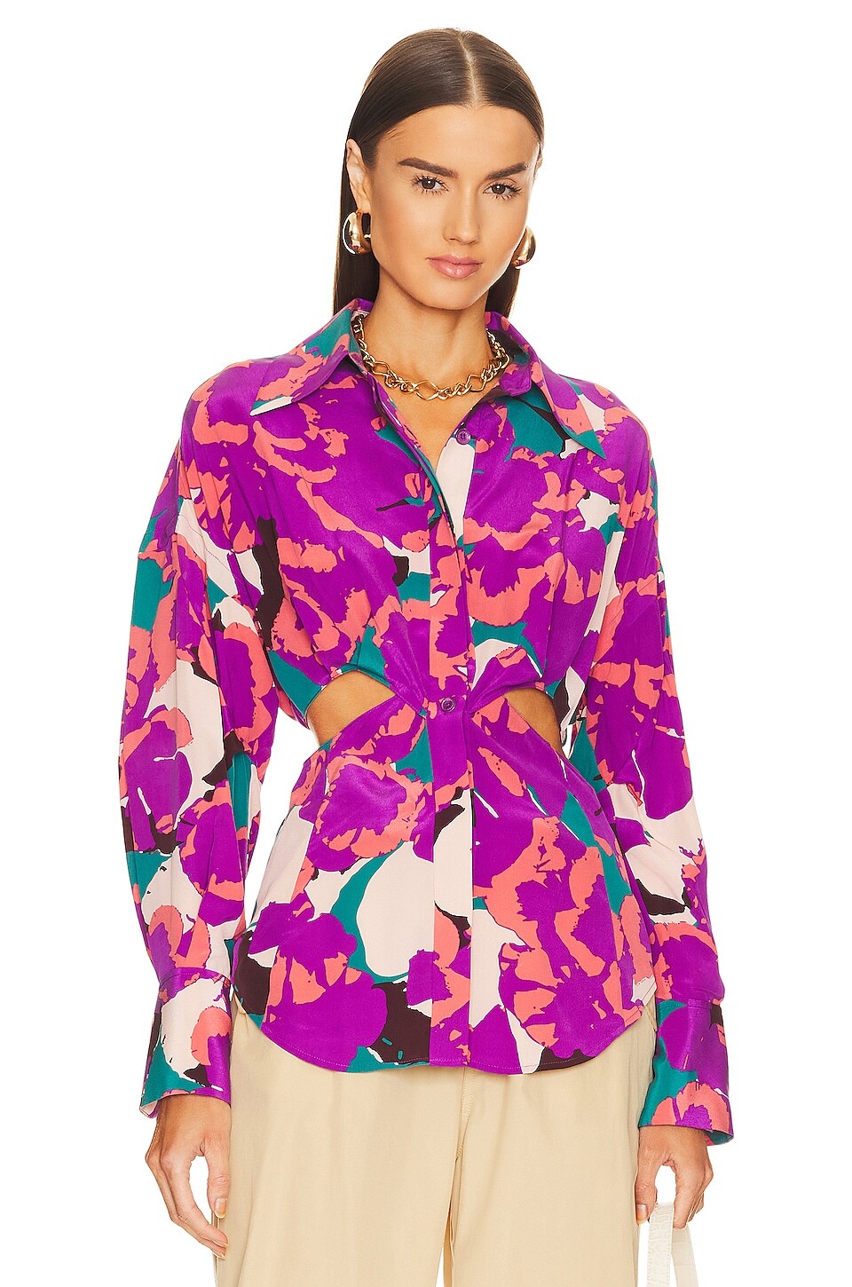 

Рубашка Equipment Alya, цвет Dazzling Purple Multi