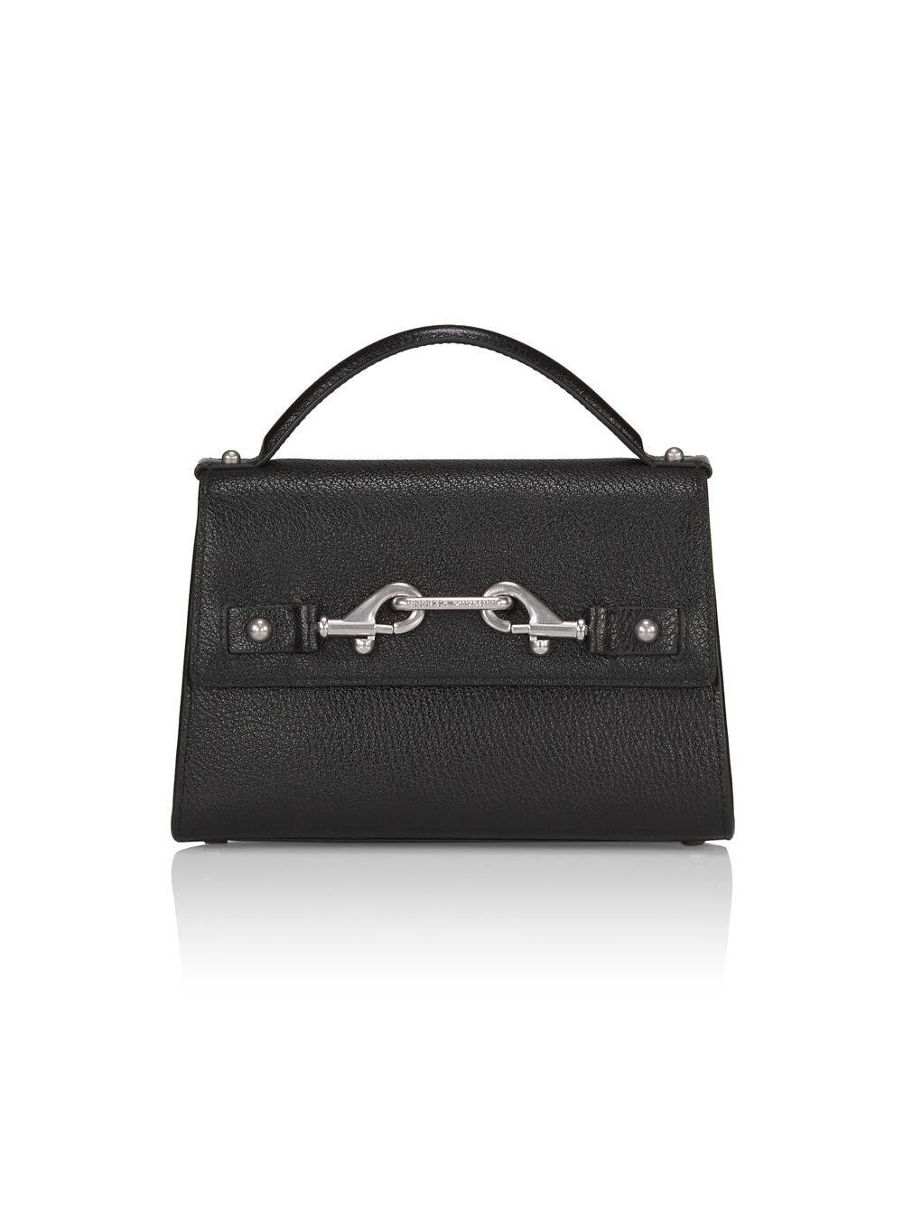 

Кожаная сумка Lou с верхней ручкой Rebecca Minkoff, черный