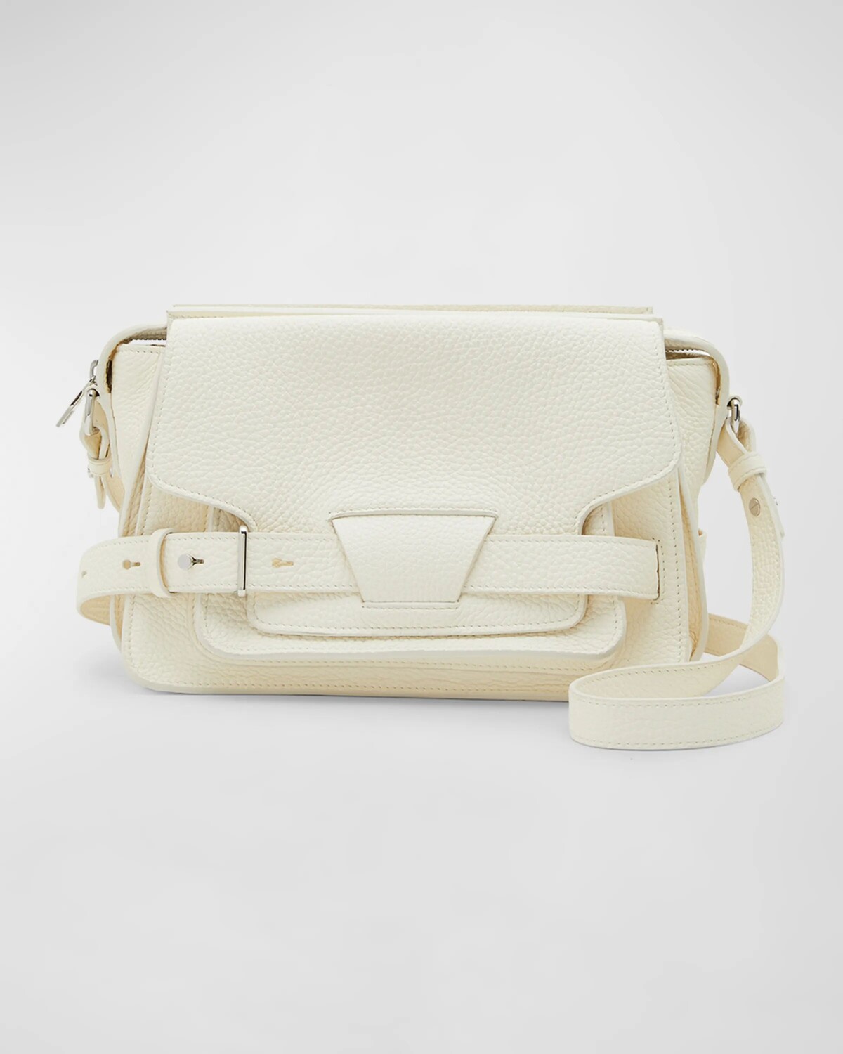 

Кожаная сумка через плечо Beacon Saddle Proenza Schouler, цвет Ecru