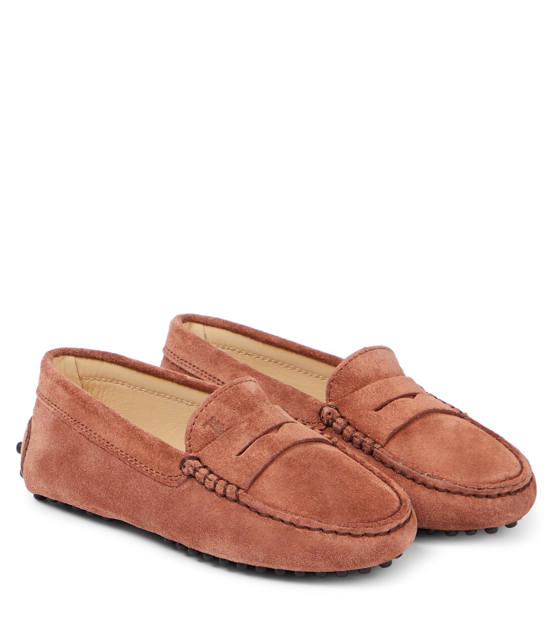 

Замшевые мокасины Gommino Tod'S Junior, коричневый