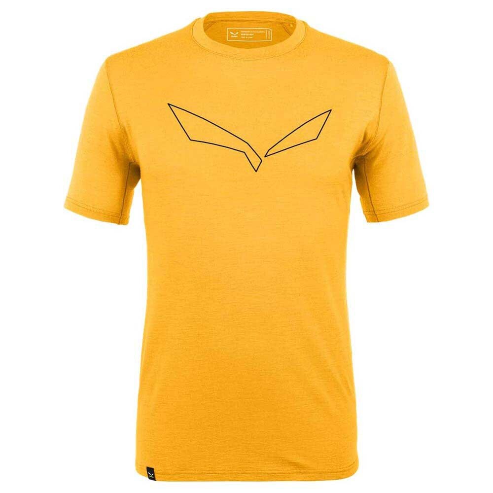 

Футболка с коротким рукавом Salewa Pure Logo Alpine Merion Responsive, желтый
