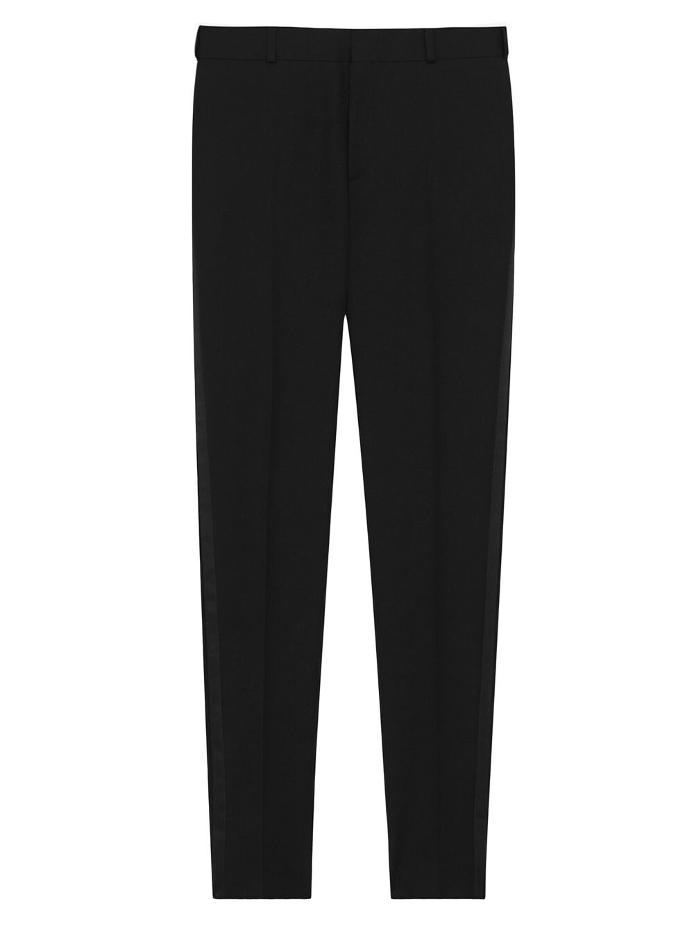 

Прямые брюки Tuxedo в цвете Grain De Poudre Saint Laurent, Черный