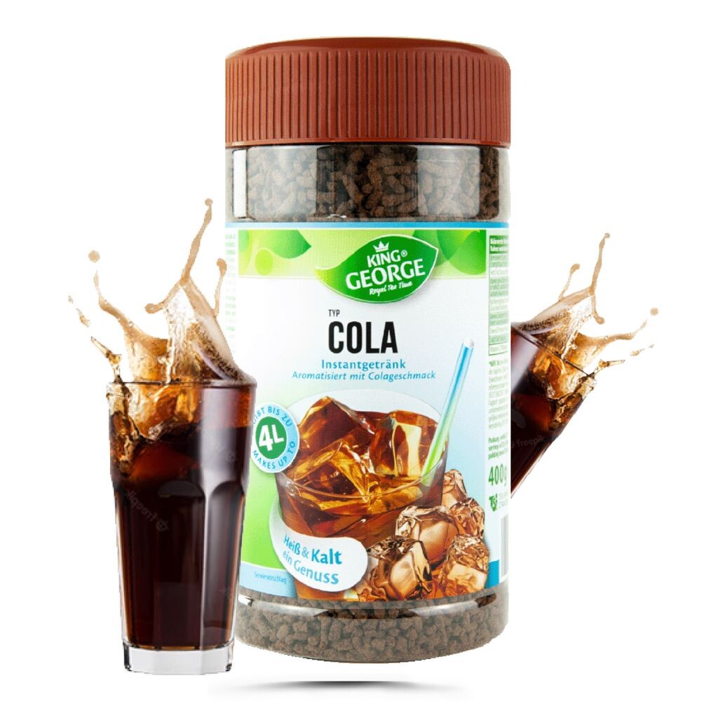 

KING GEORGE Cola 400 г растворимый напиток. На банку уходит около 4 л. Tsi Consumer Goods