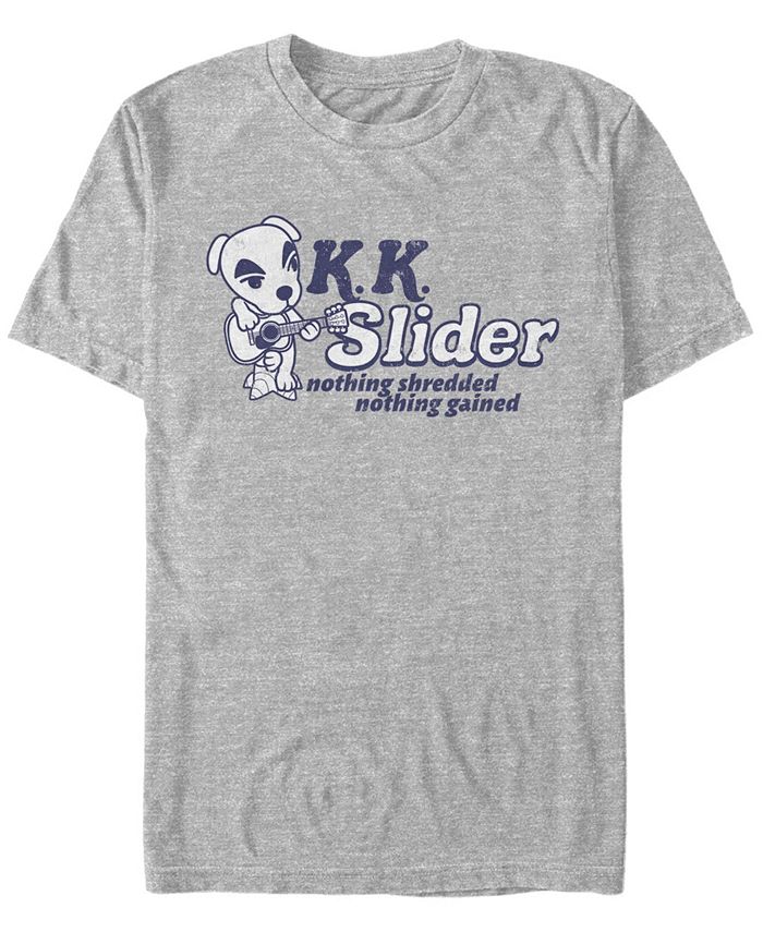 Мужская футболка с коротким рукавом Animal Crossing KK Slider Nothing Shredded Nothing Gained Fifth Sun, серый