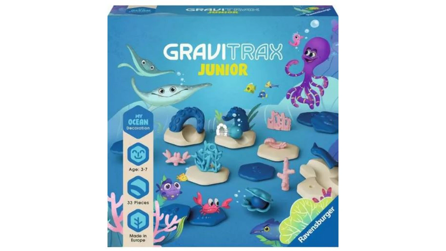 Gravitrax junior extension ocean расширение мраморной трассы Ravensburger Beschäftigung