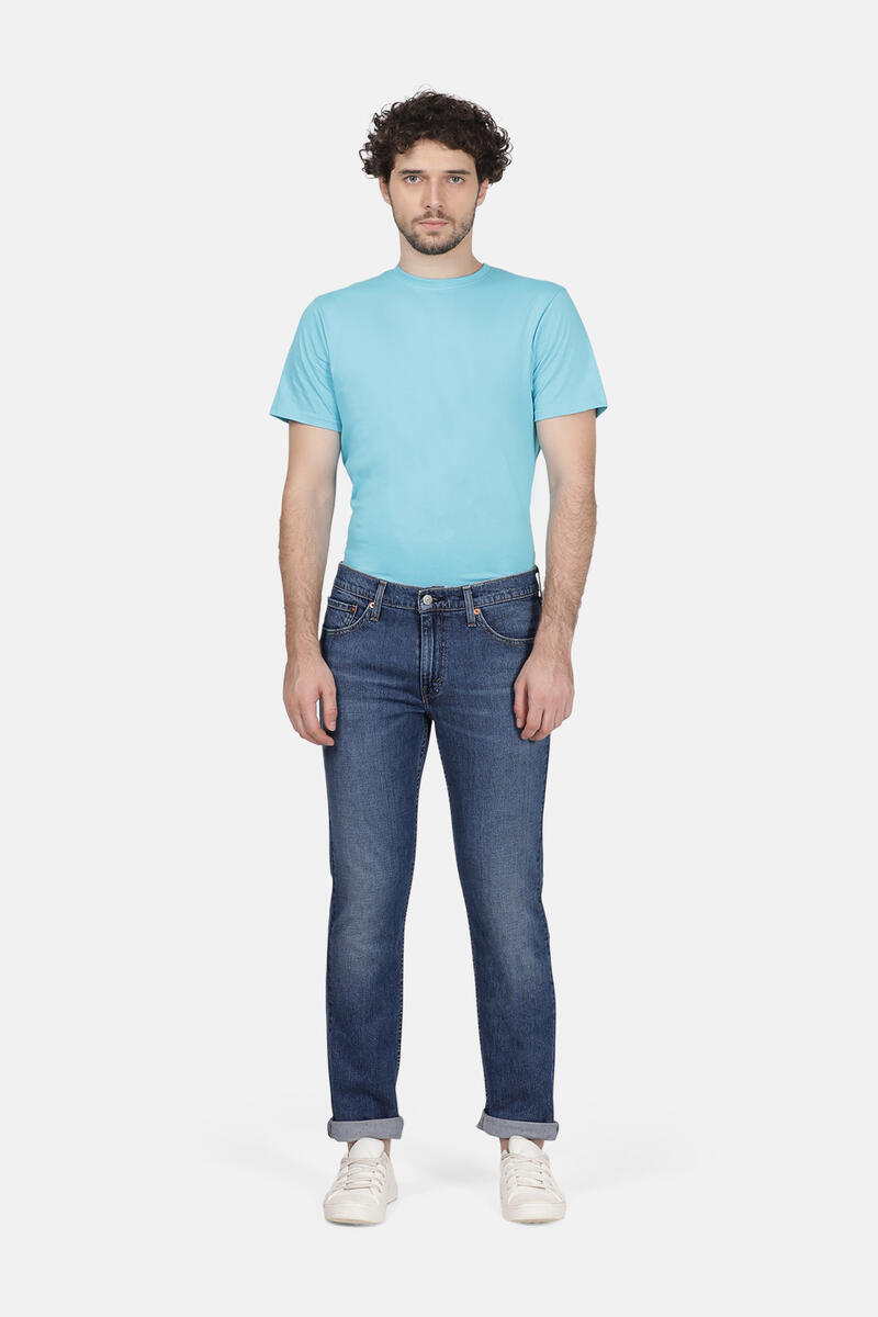 Узкие джинсы 511 Levi's, синий новинка 2023ss джинсы мужские джинсы синие облегающие повседневные узкие эластичные джинсы с потертостями