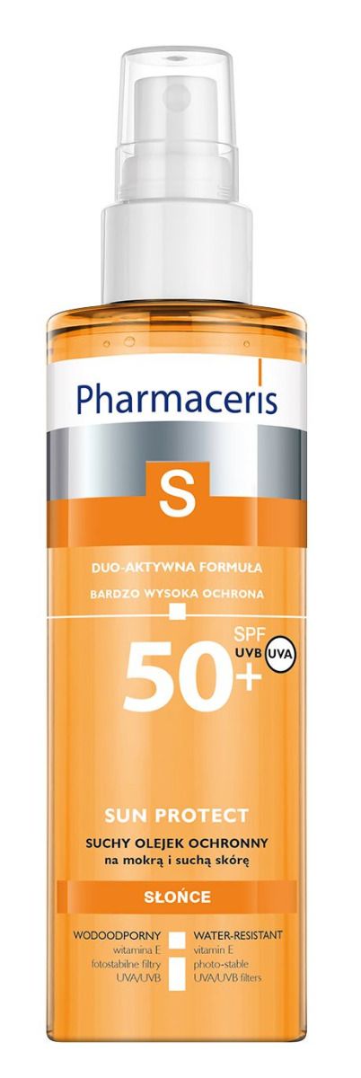 Pharmaceris S Sun Protect SPF50+ масло для загара, 200 ml