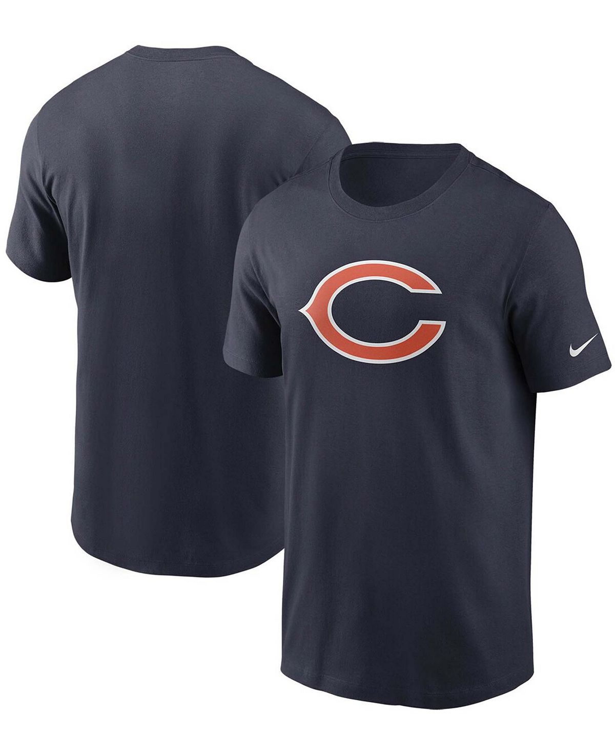 цена Мужская темно-синяя футболка с логотипом Chicago Bears Primary Nike