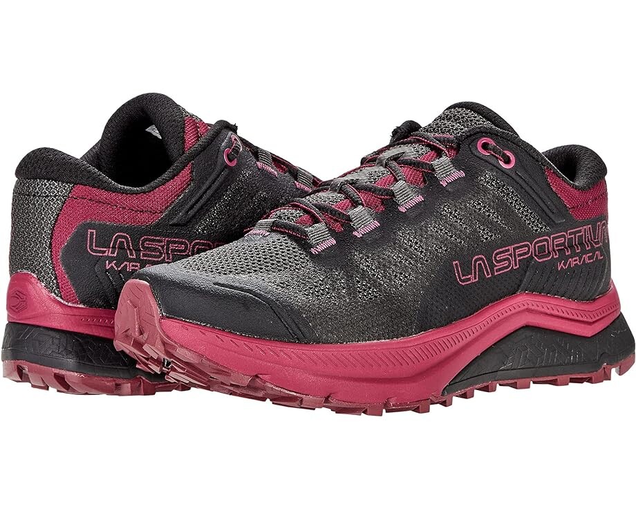 

Кроссовки La Sportiva Karacal, цвет Black/Red Plum