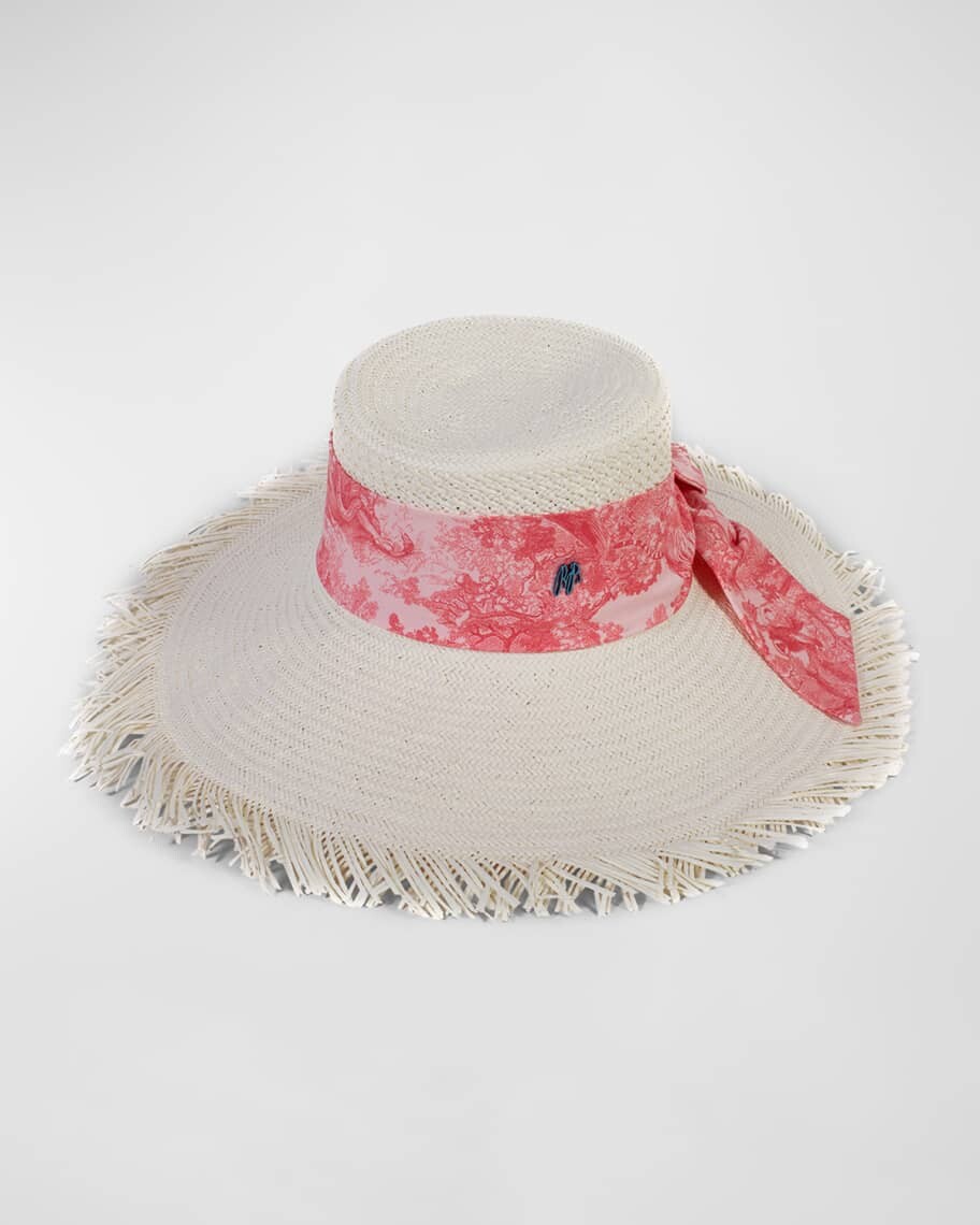 

Шляпа Raw с широкими полями и шарфом Toile Raffaello Bettini