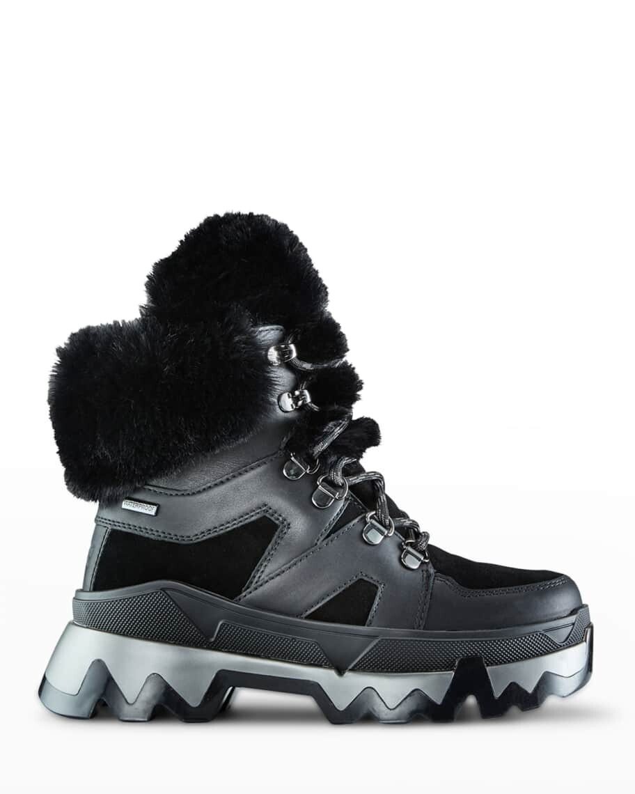 

Ботинки Warrior Mix-Leather Snow Boots с отделкой из искусственного меха Cougar