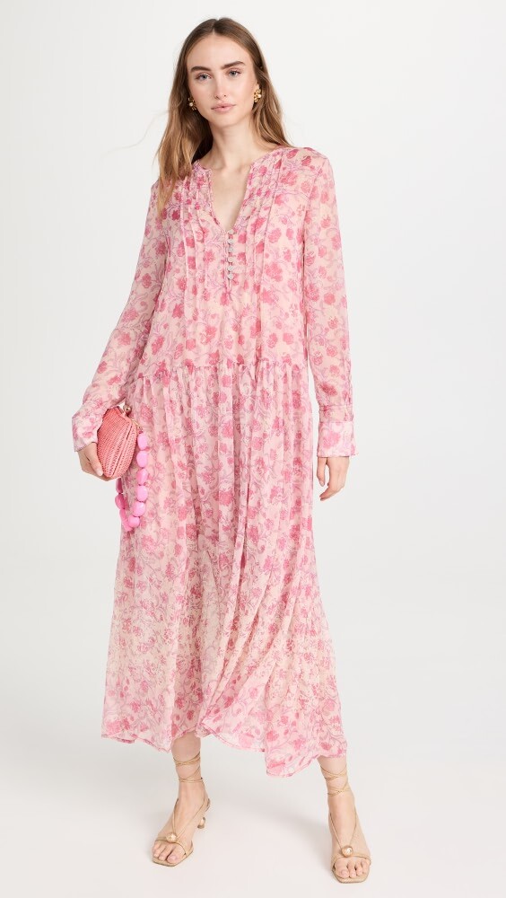 

Платье Free People See It Through, розовый