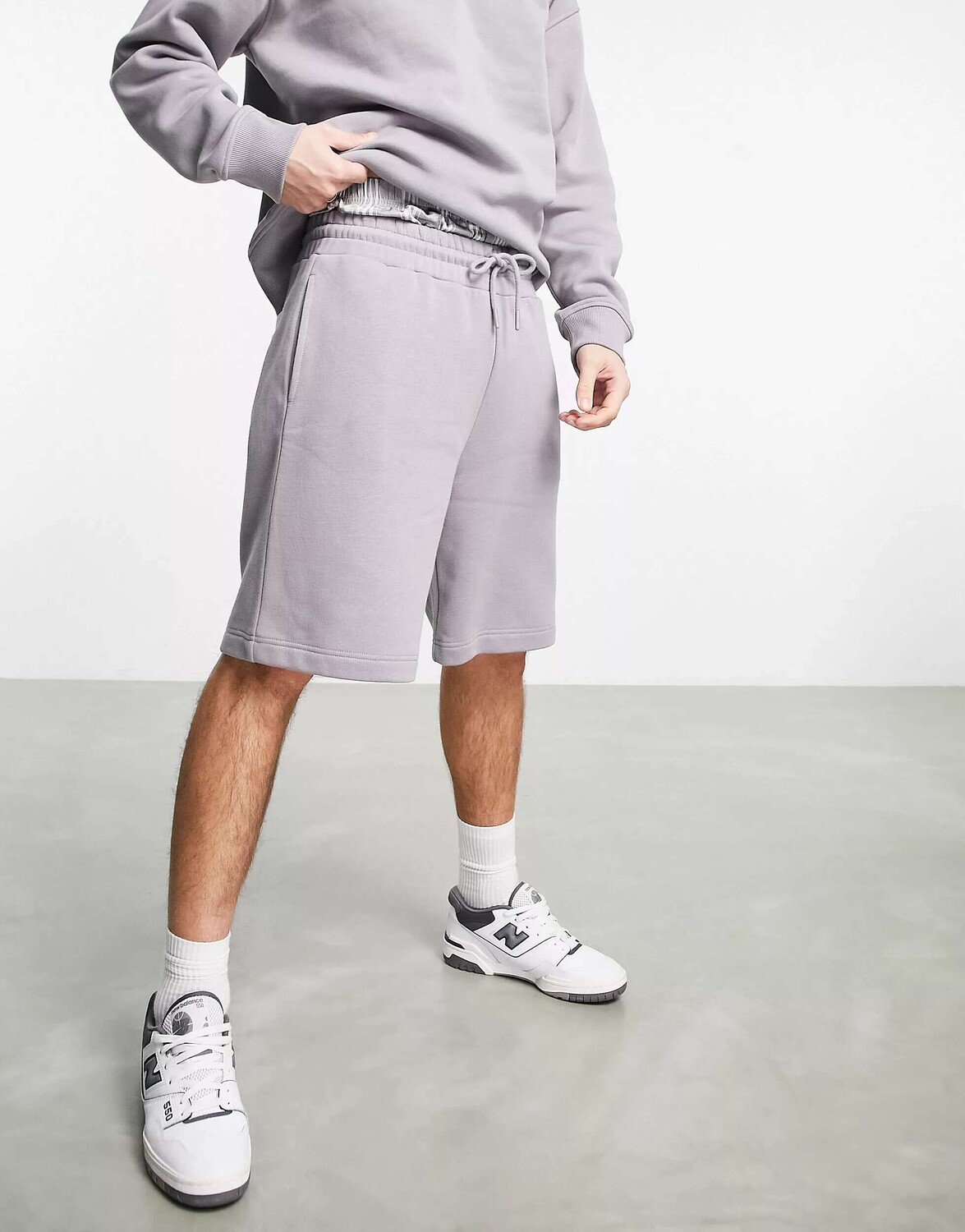 

Серые шорты оверсайз Topman