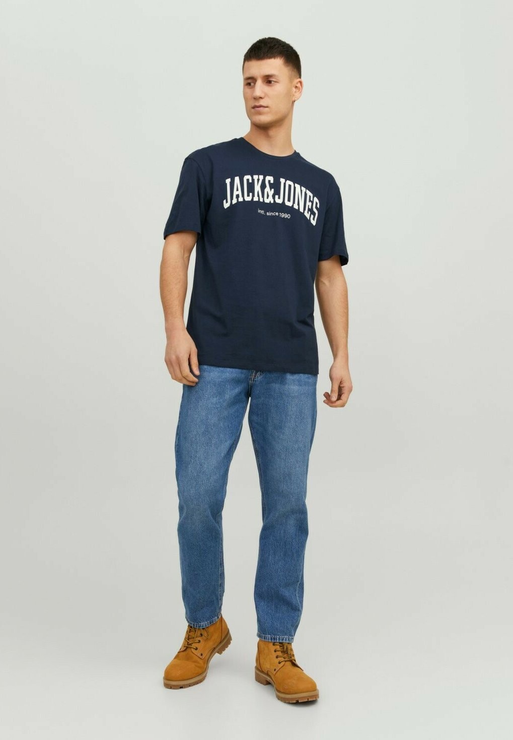 

Футболка с принтом 2-ER PACK JOSH Jack & Jones, цвет blau