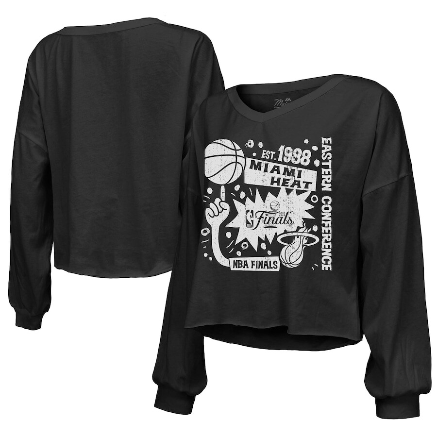 

Футболка с длинным рукавом Fanatics Branded Miami Heat, черный