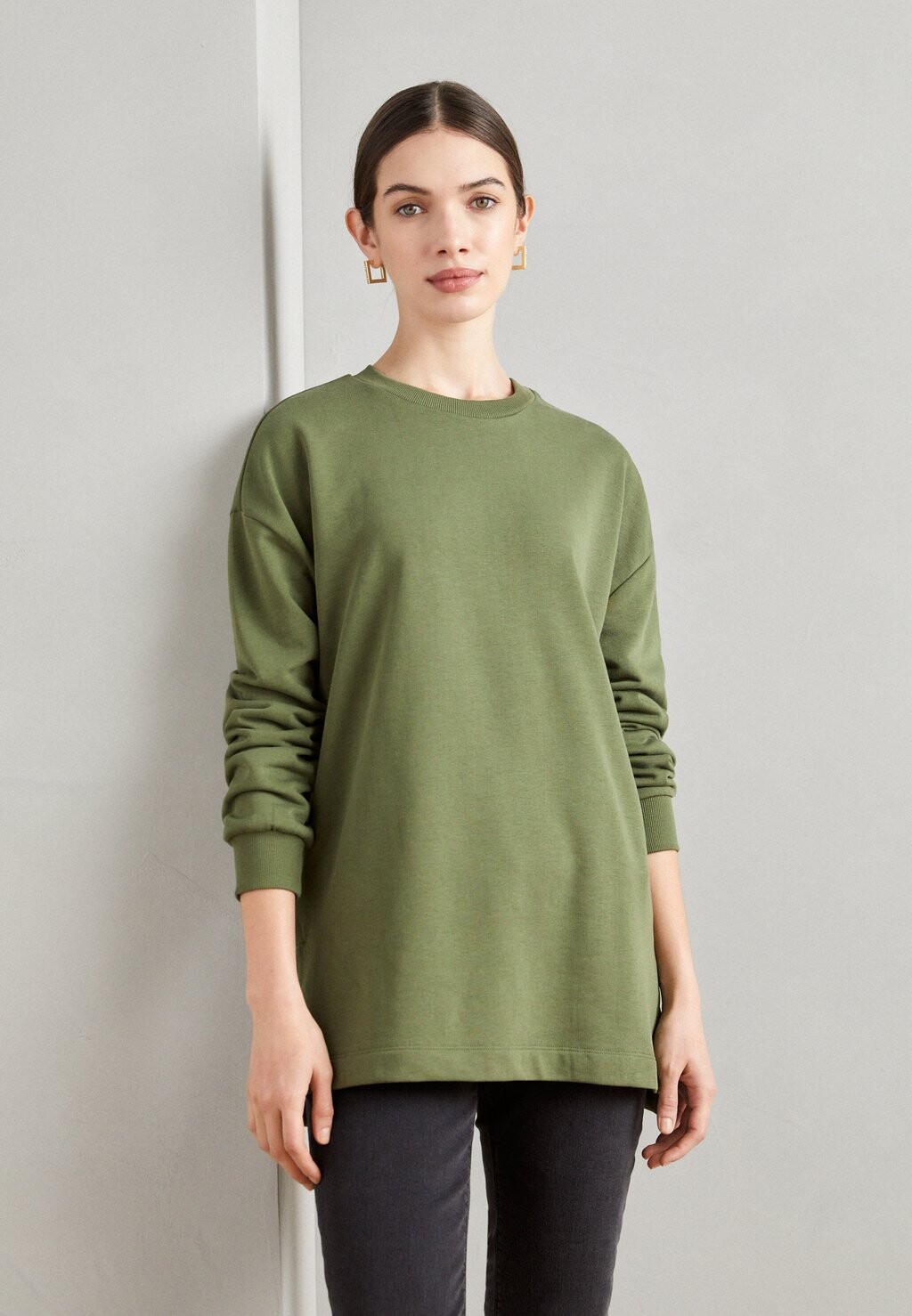 

Толстовка LONGLINE Marks & Spencer, оливково-зеленый
