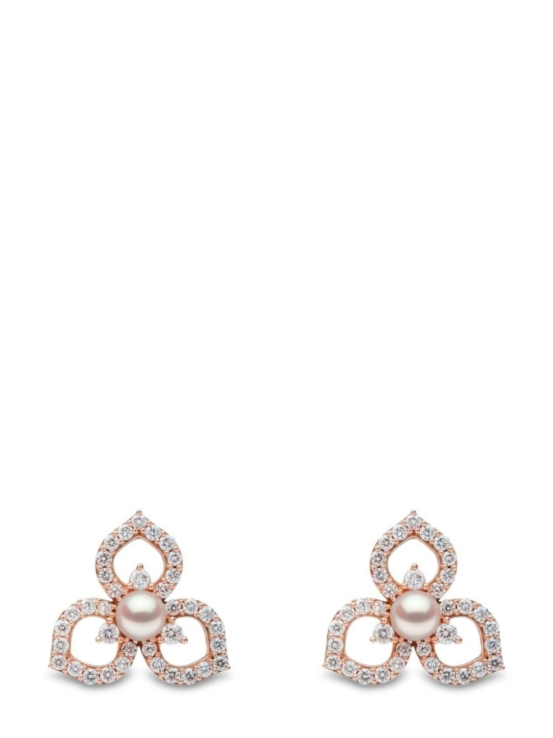 

Серьги Petal из розового золота с жемчугом и бриллиантами Yoko London