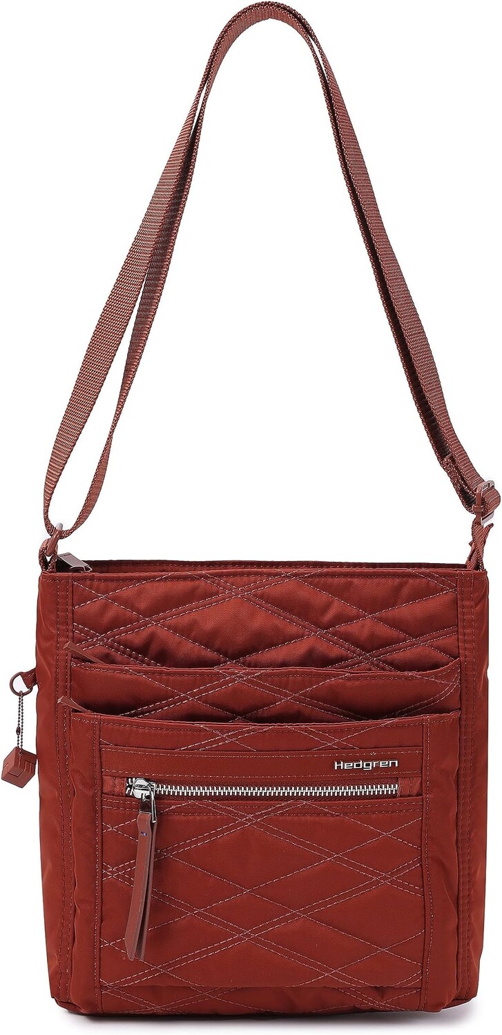 

Сумка через плечо Orva RFID Hedgren, цвет D Quilt Brandy Brown