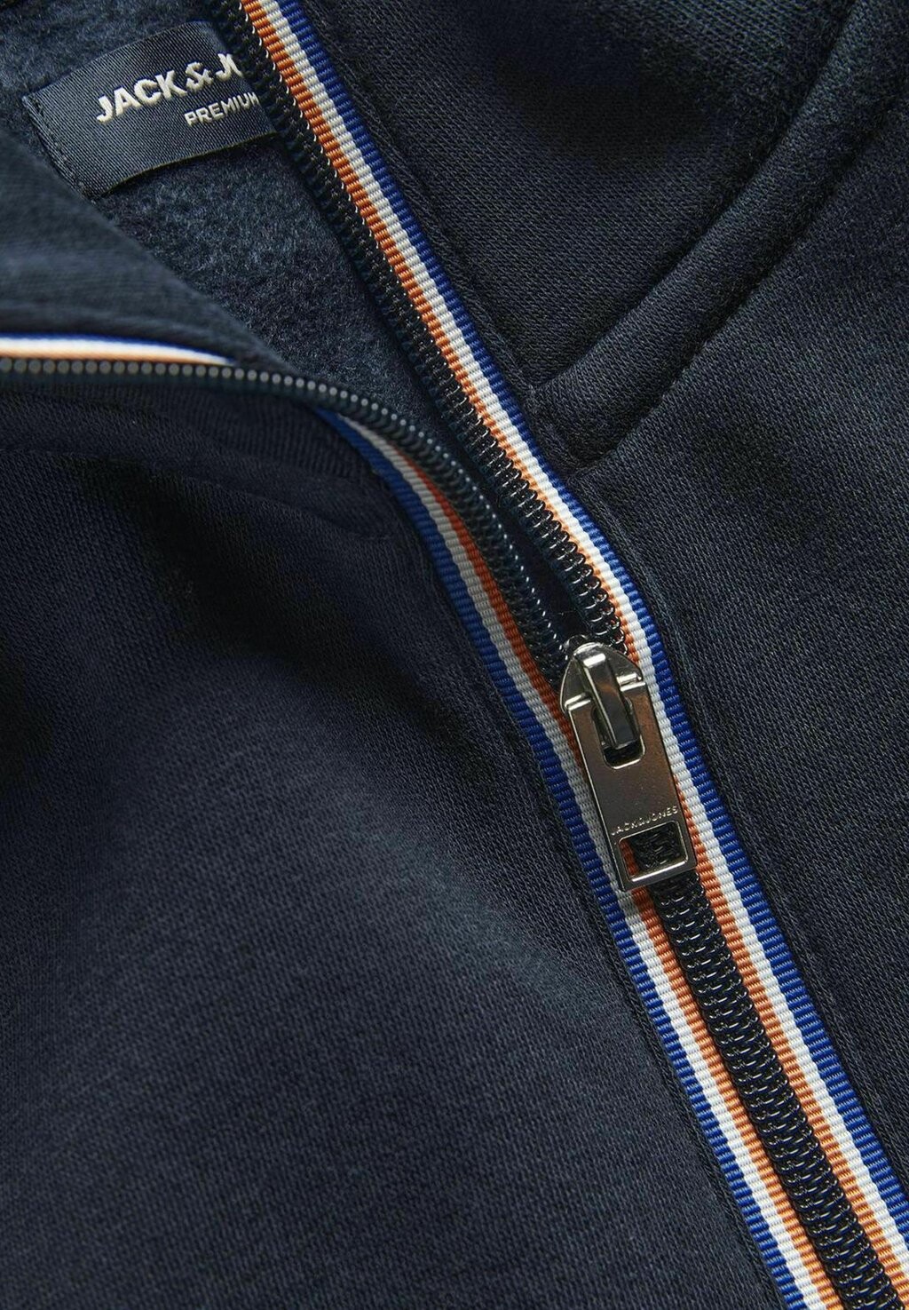 

Толстовка на молнии EINFARBIG Jack & Jones, темно-синий