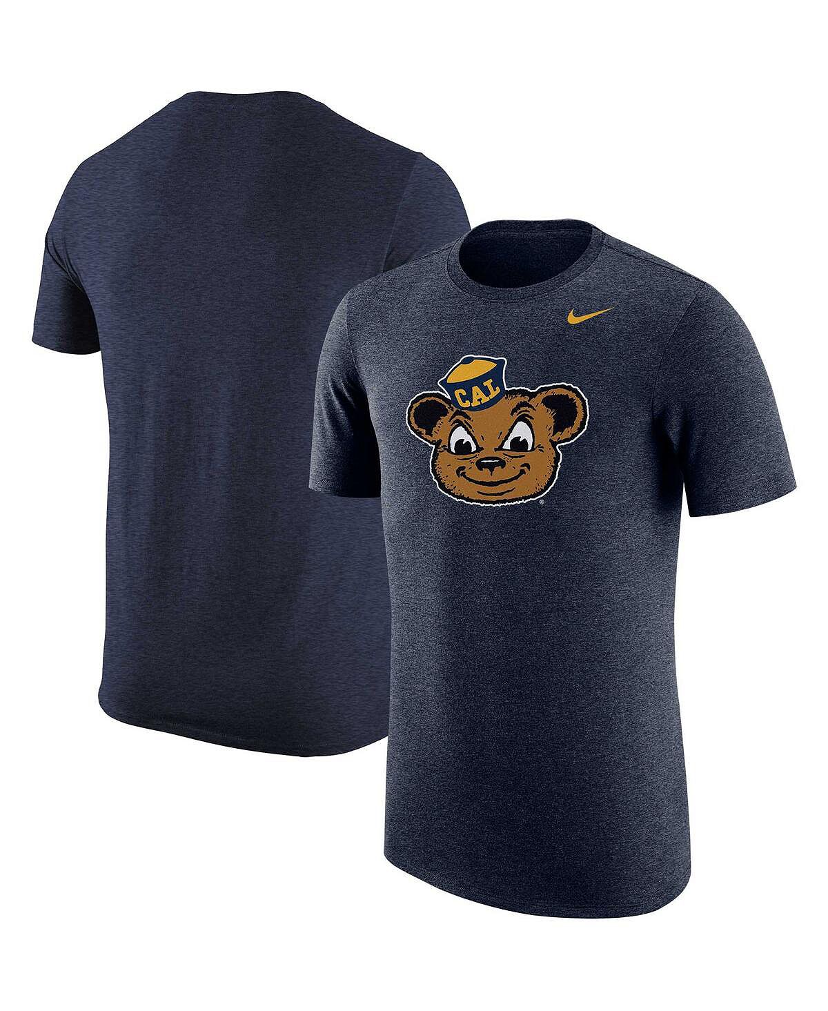цена Мужская темно-синяя футболка Tri-Blend с логотипом Cal Bears Nike
