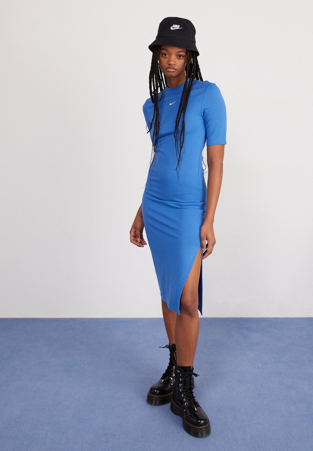 Платье из джерси Midi Dress Nike, цвет star blue