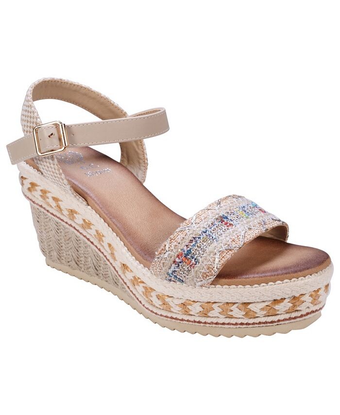 Женские босоножки Lauren Espadrille на танкетке GC Shoes, тан/бежевый