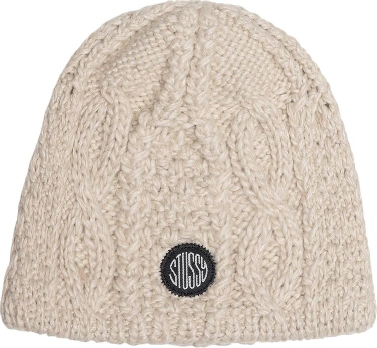 

Шапка Stussy Cable Knit Skullcap 'Natural', кремовый