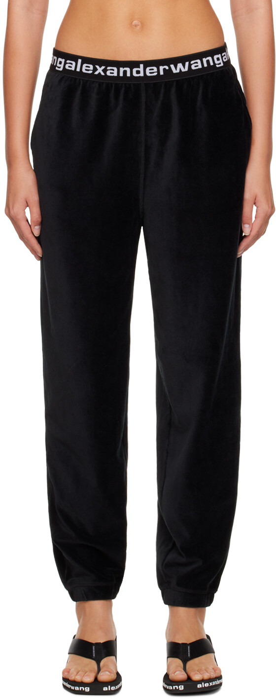 

alexanderwang.t Черные брюки для отдыха на резинке, Черный, alexanderwang.t Черные брюки для отдыха на резинке