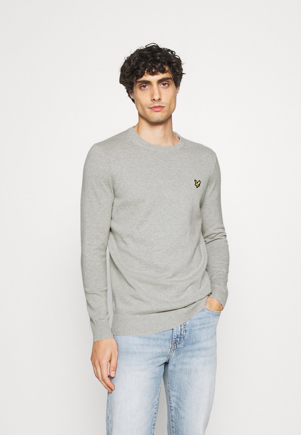 

Свитер ДЖЕМПЕР С КРУГЛЫМ ВЫРЕЗОМ Lyle & Scott, светло-серый меланжевый