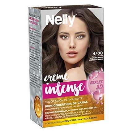 цена Краска для волос N.4 Средне-коричневый, Nelly