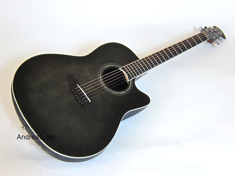 

Акустическая гитара Ovation Celebrity Plus Acoustic Electric Guitar - Trans Black Flame Maple